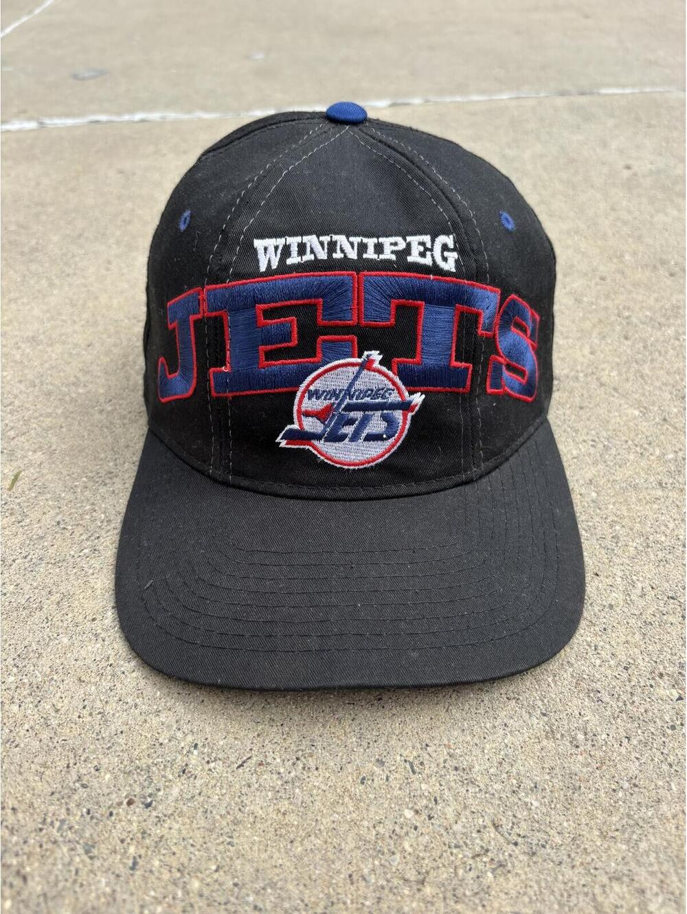 Vintage Winnipeg Jets NHL Western Conference Black Snapback